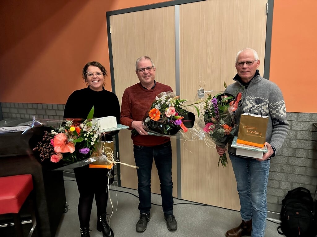 V.l.n.r. Esther Oosterhout - Kirchberg, Hans van Eldijk en Henk Megens.