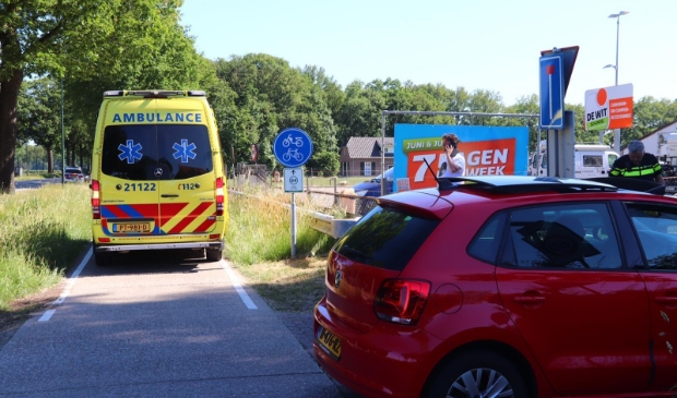 <p>Op dit punt gebeurde het ongeval.</p>