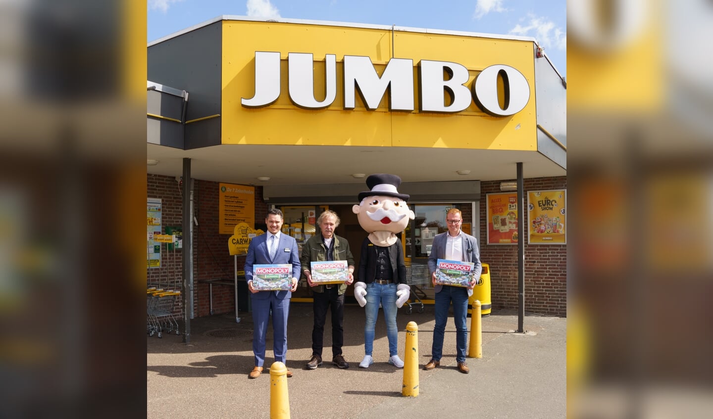 Het Jumbo spel wordt gepresenteerd voor de Jumbo.
