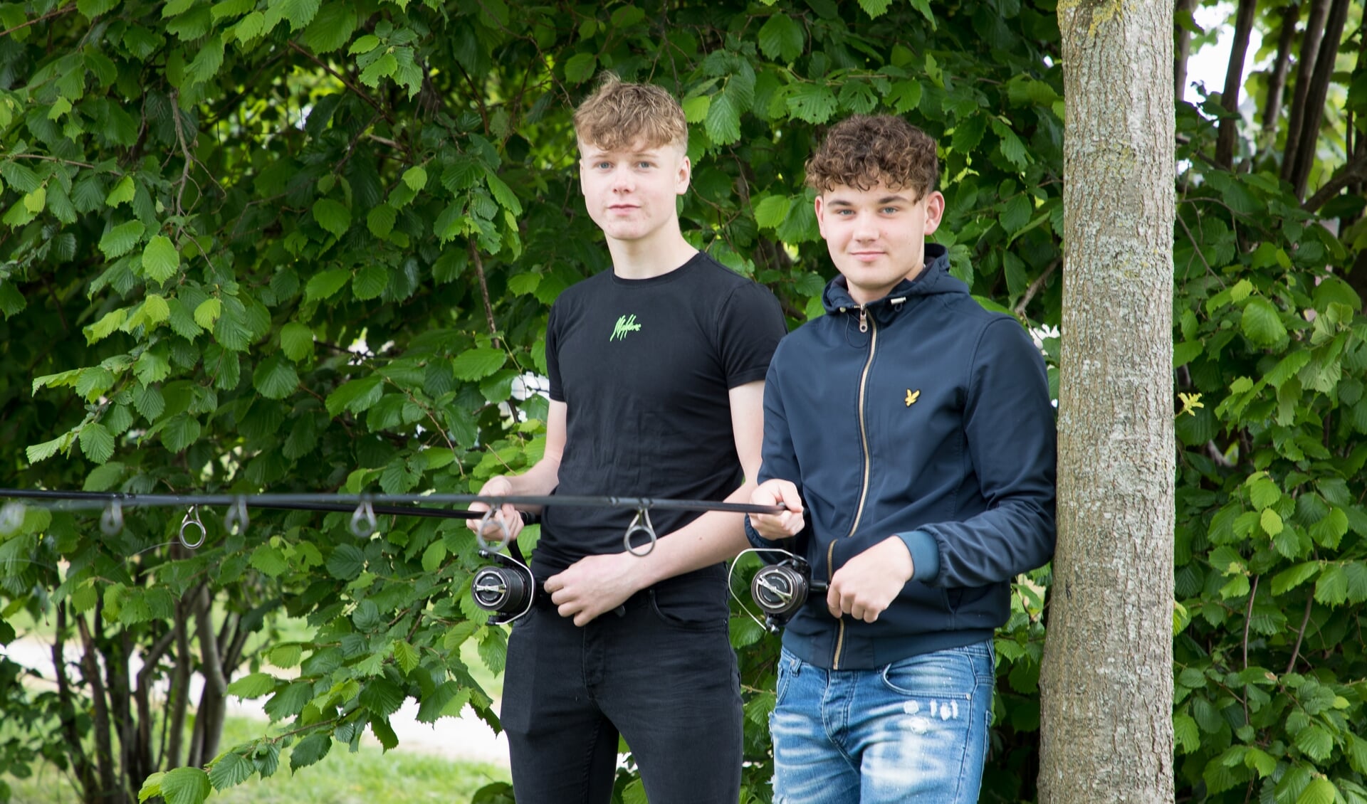 Stan Bouwmans en Jorn Cromsigt zijn er klaar voor. Foto: Wiek van Lieshout