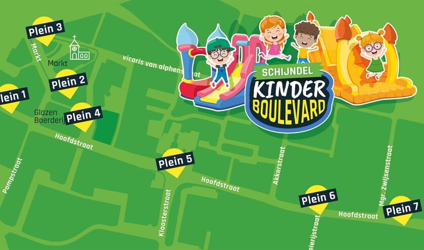 Plattegrond kinderboulevard