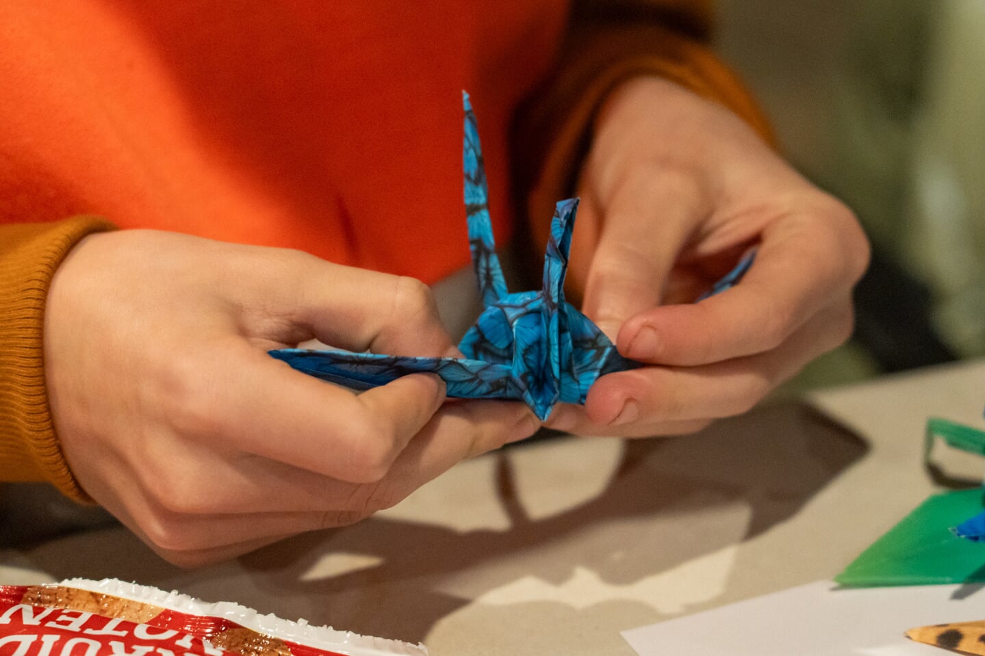 Luisteravond Wijbosch, origami met Studio Hooi