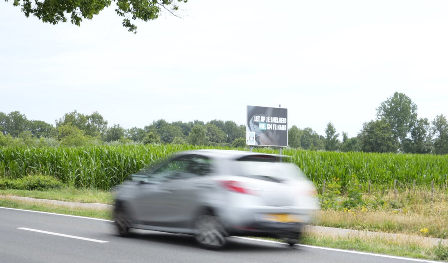 Flitskast op de Rooiseweg