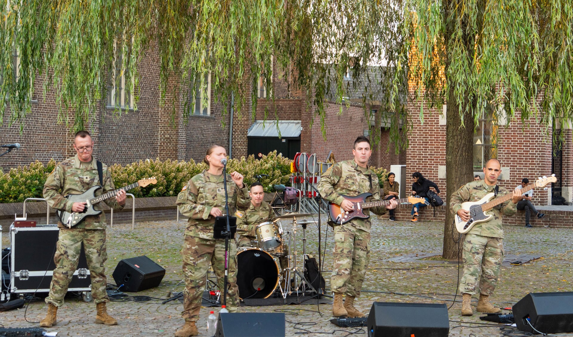 101st Airborne Division Rock Band in Schijndel