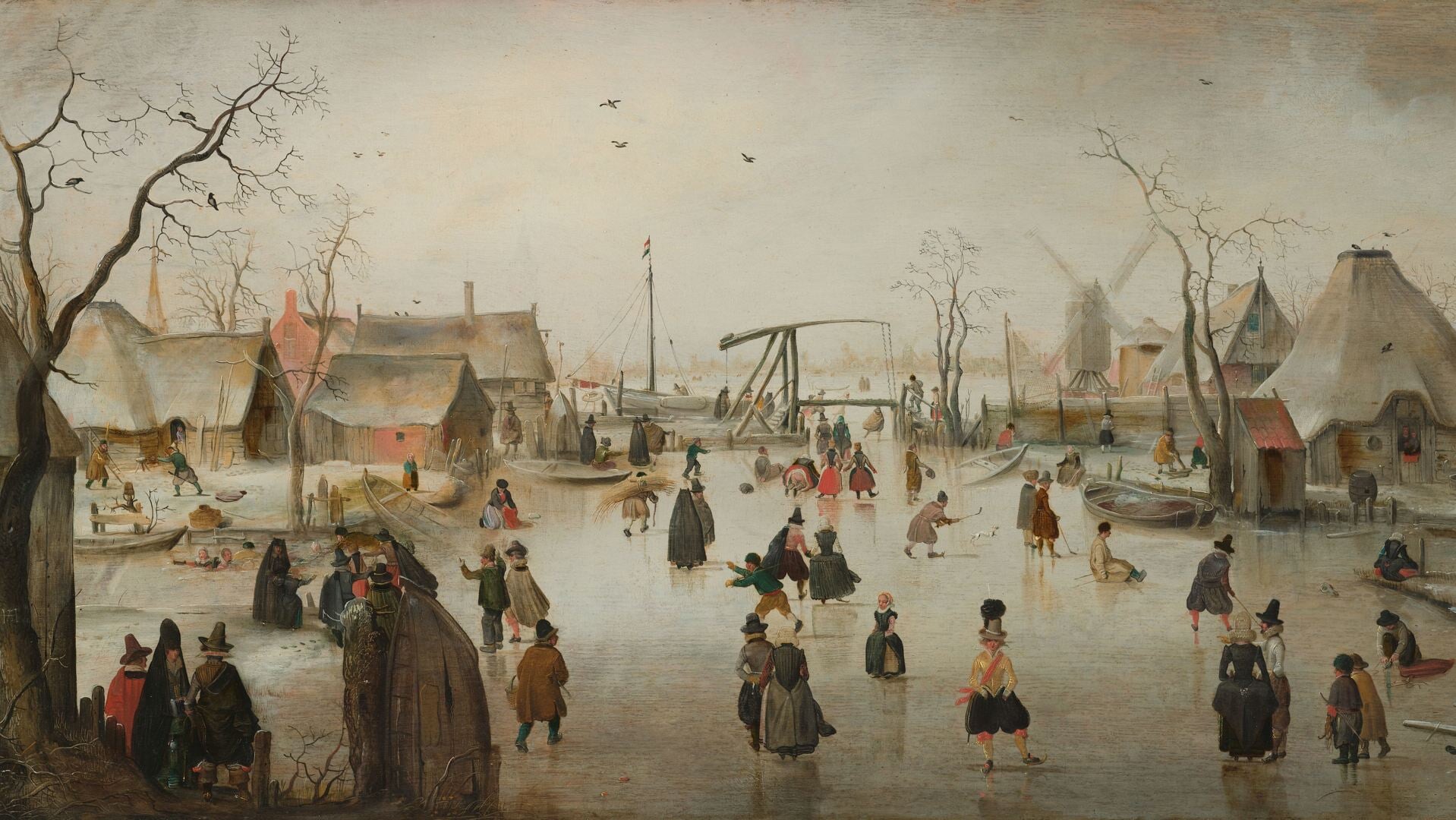 Hendrik Avercamp 1610 Winterfeesten