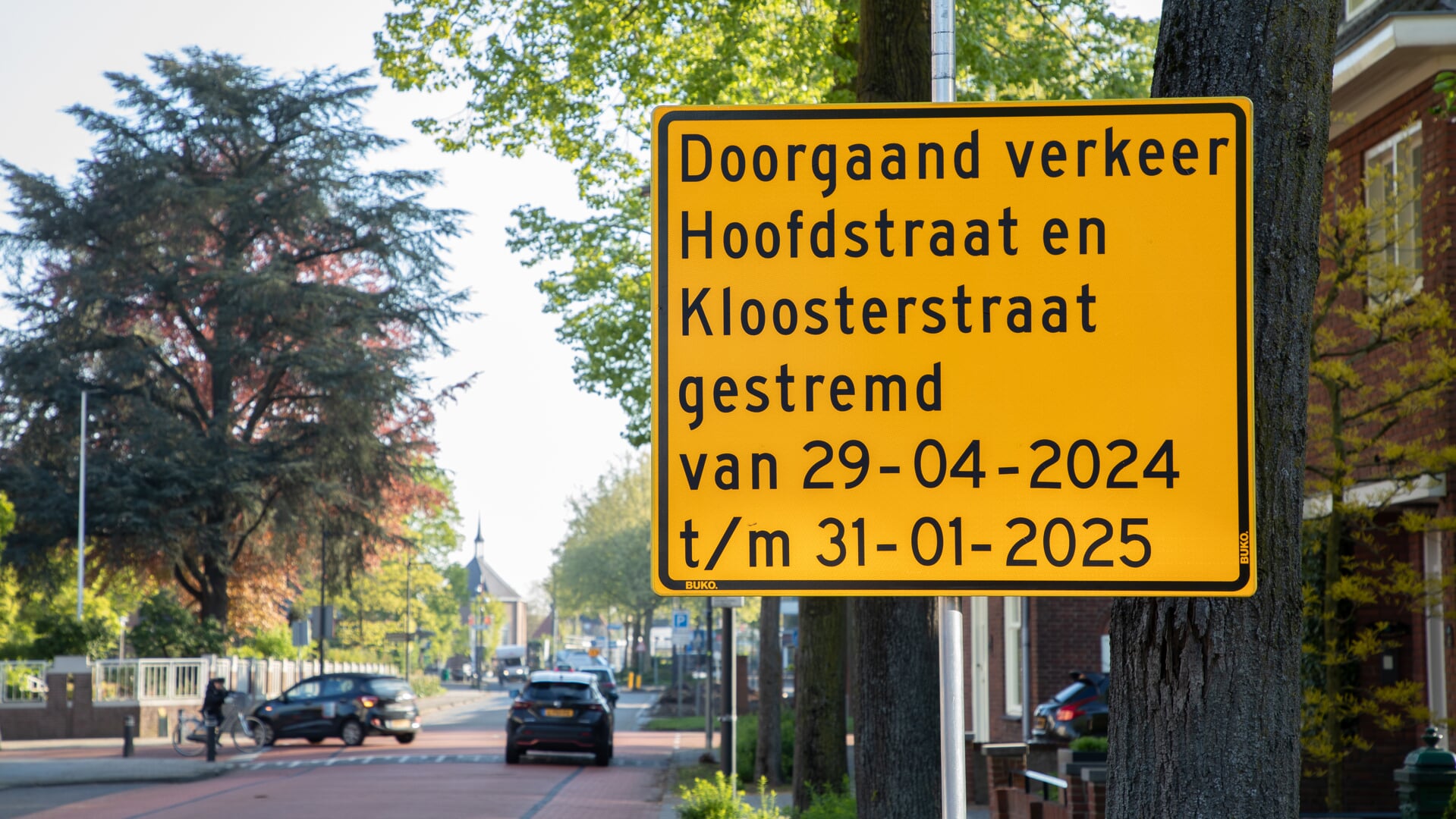 Herinrichting van de Kloosterstraat/ Hoofdstraat gaat van start. Foto: Wiek van Lieshout
