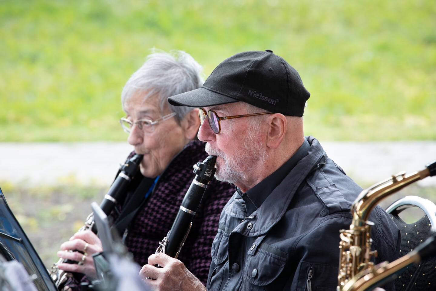 Veteranenharmonie bij het Eekelhof.