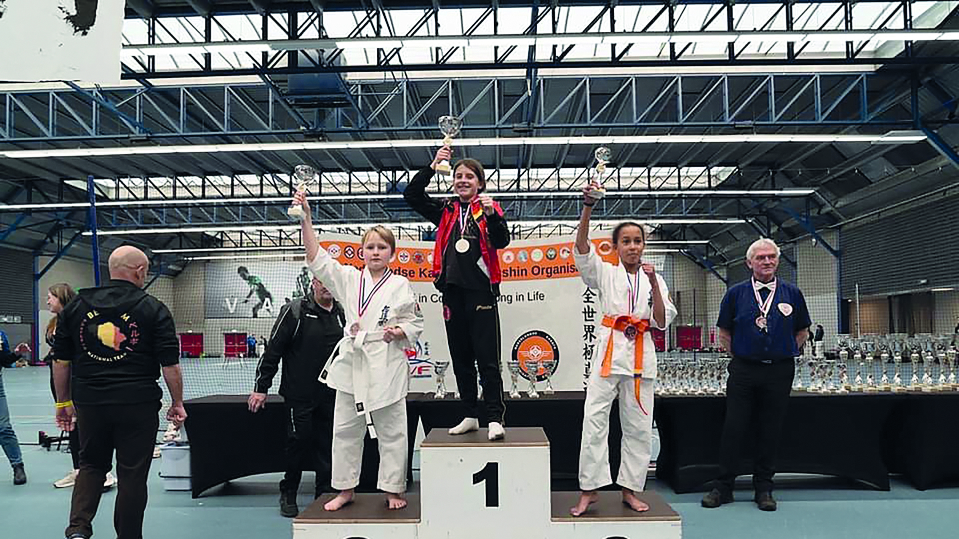 Annika van Hengel werd tweede met kumite. Foto: Lia Vlietland