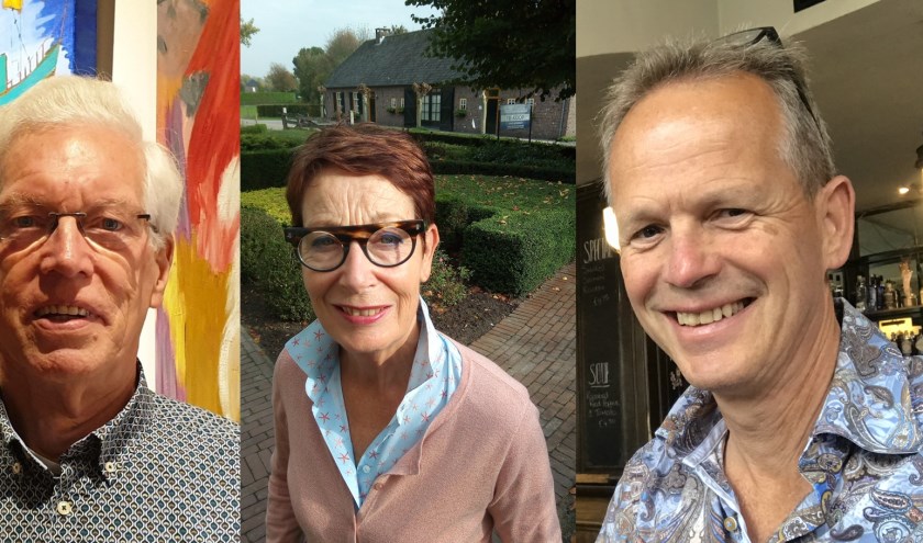 De jubilarissen Frans, Marja en Jan