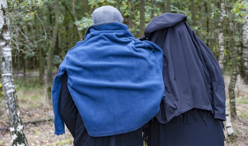 Boerenbruidspaar 2020 al aan de wandel, foto: Jos Meusen
