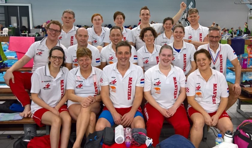 De wedstrijdploeg Masters ZPK Budel 2019, foto: Edward van Nijmweegen