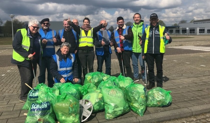 De zwerfvuilprikactie in Budel was weer een groot succes