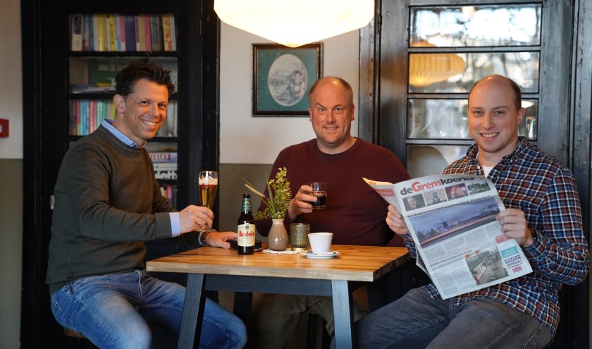 Marco Verdonk (links) met de beide heren van Weert-de-Gekste