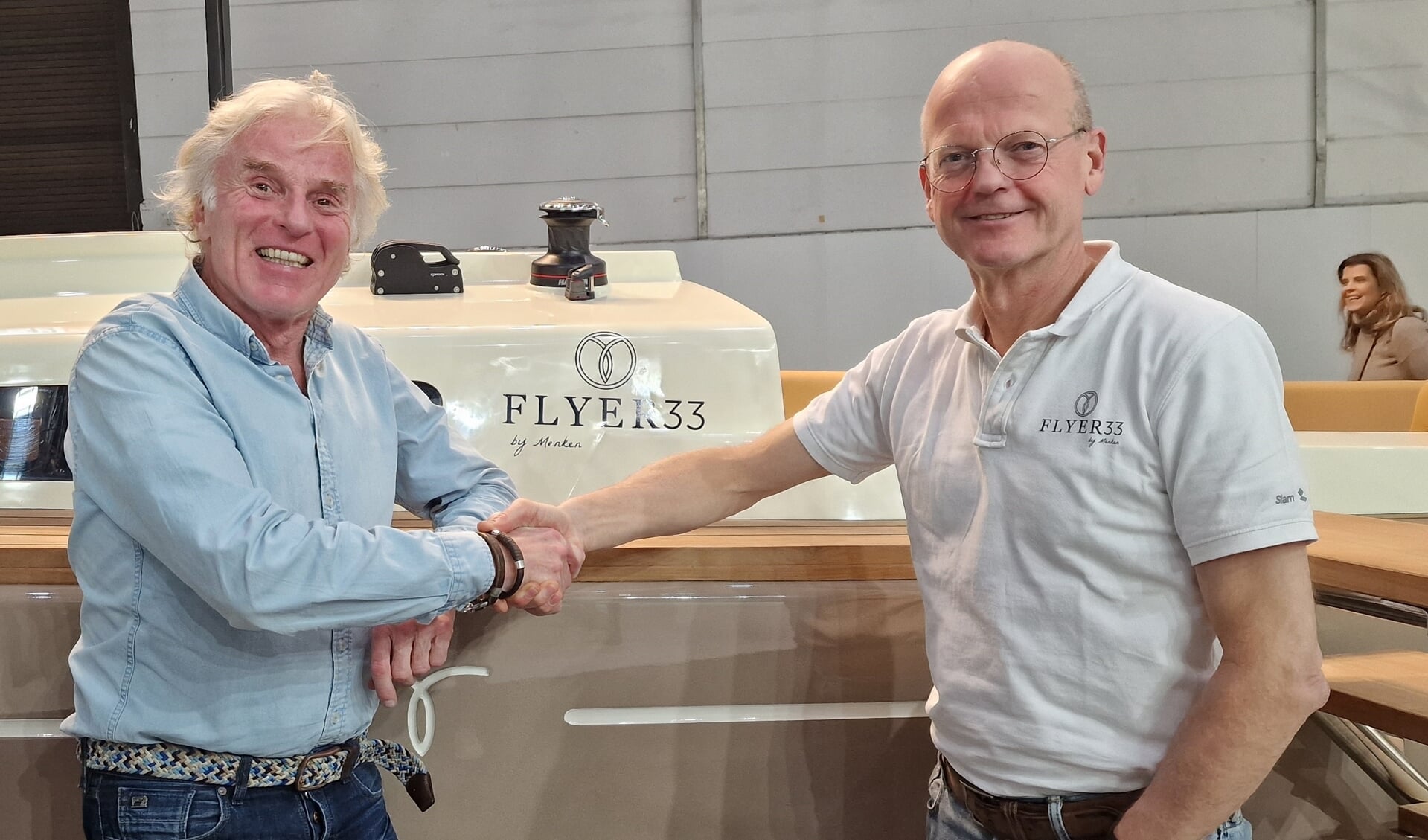 Boris Bayer en Bernard Menken voor de Flyer33.