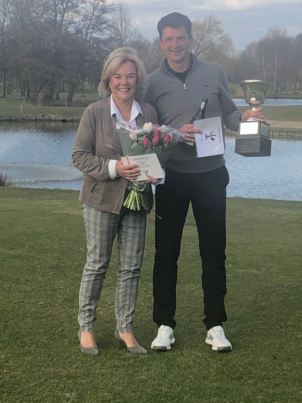 Winnaars Herfstmixed toernooi: Gemma Winnen en Niels Kuiper