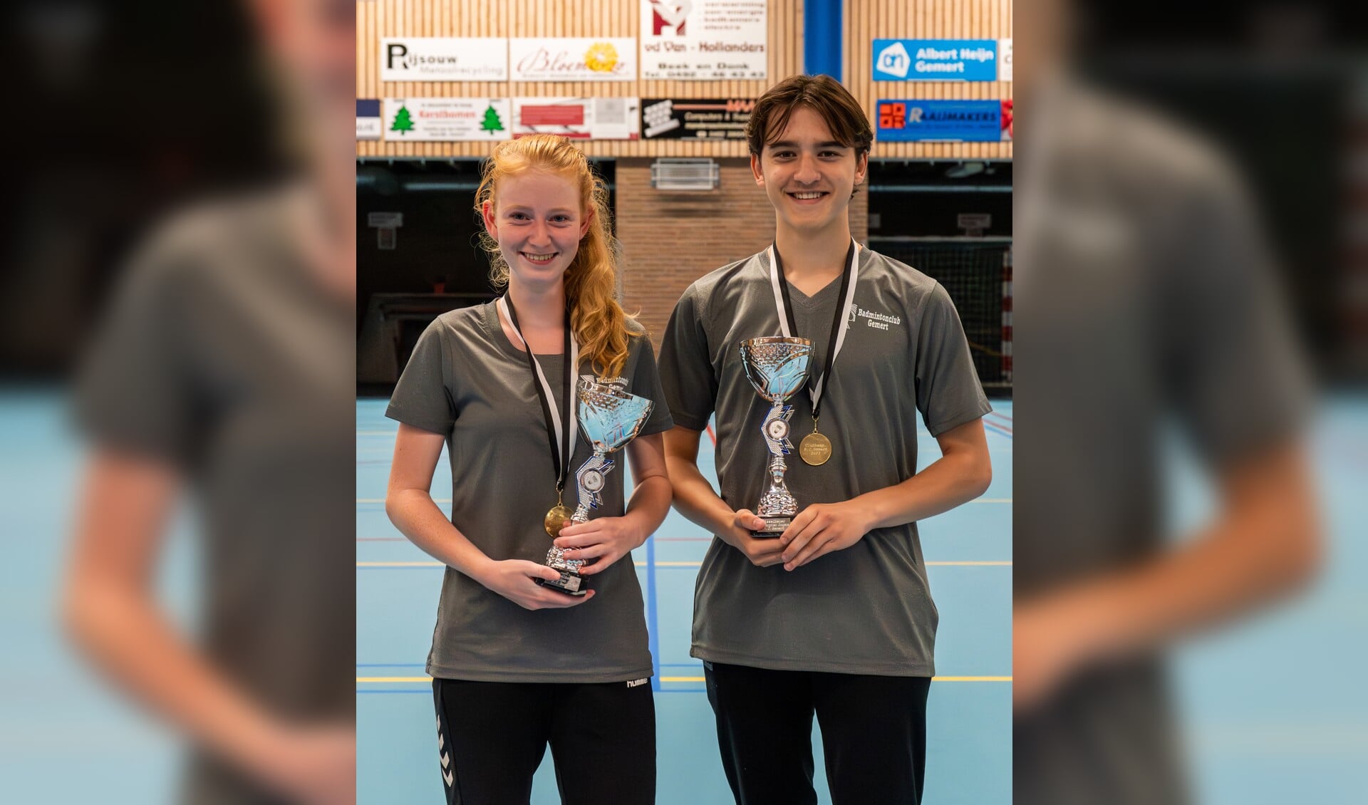 Clubkampioenen 2023 Lotte Verwegen en Bas Timmers.