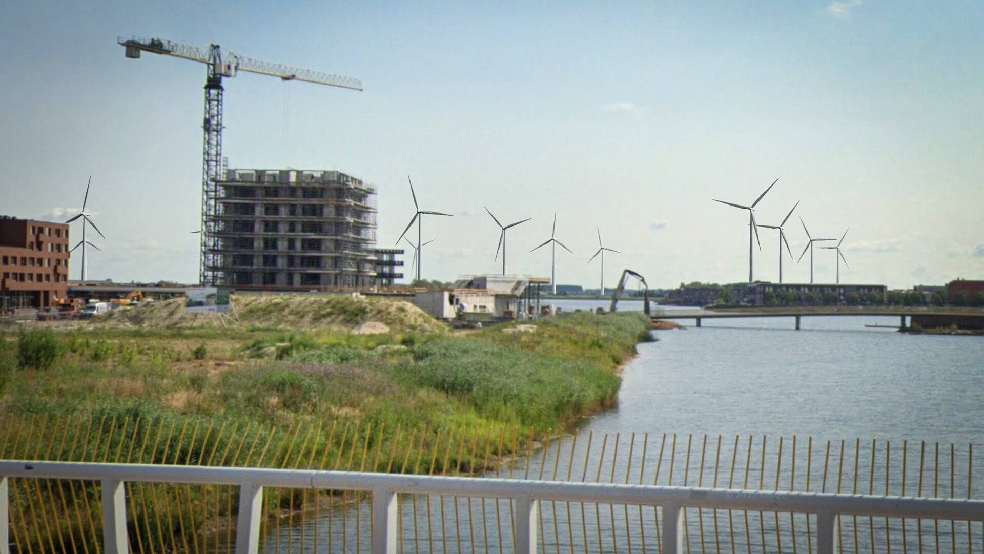 Visualisatie vanaf de Vlietdijk, een van de vele die Groen in Zicht heeft gemaakt.