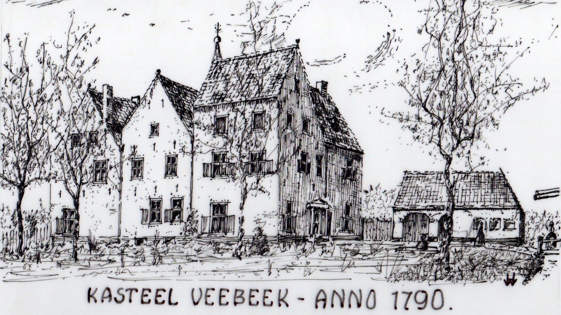 Kasteel Veebeek Anno 1790.