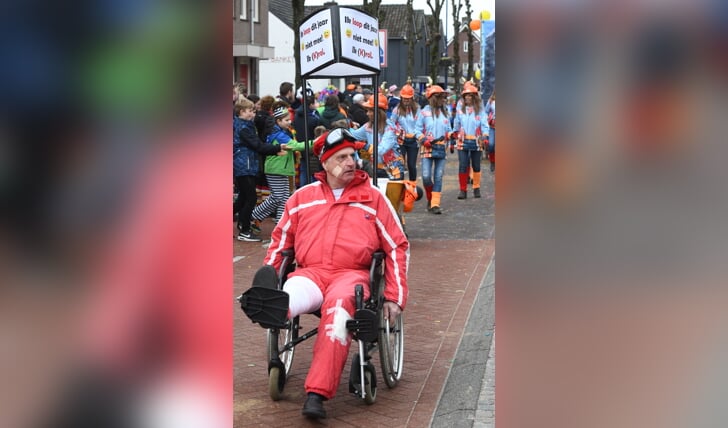 Gerard Krol is een vaste deelnemer aan de carnavalsoptocht in Boekel.