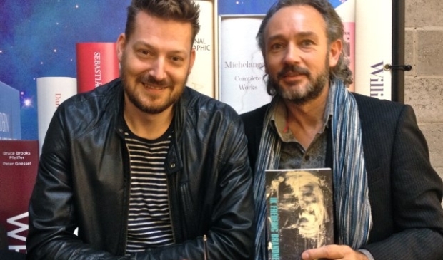 Schrijversduo Mark Doornaert en Rolf van der Leest. Wees welkom op vrijdagmiddag tussen 16.00 en 18.00. Graag vooraf je komst melden via info@bouwmanboeken.nl. FOTO: Heidi Stes