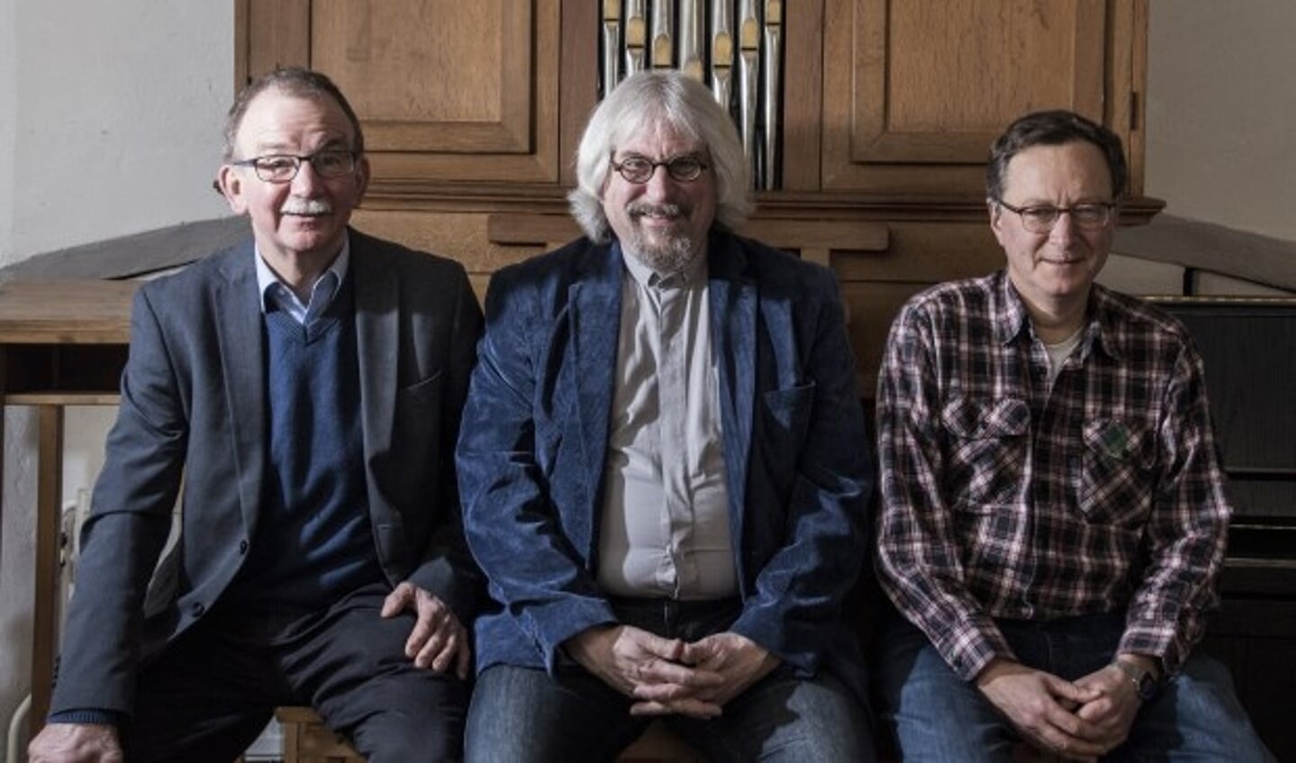 V.l.n.r. Vesper-organisatoren Evert Kloosterboer, Nico Sjoer en Martin Knotters. Foto: Gelske Kwikke
