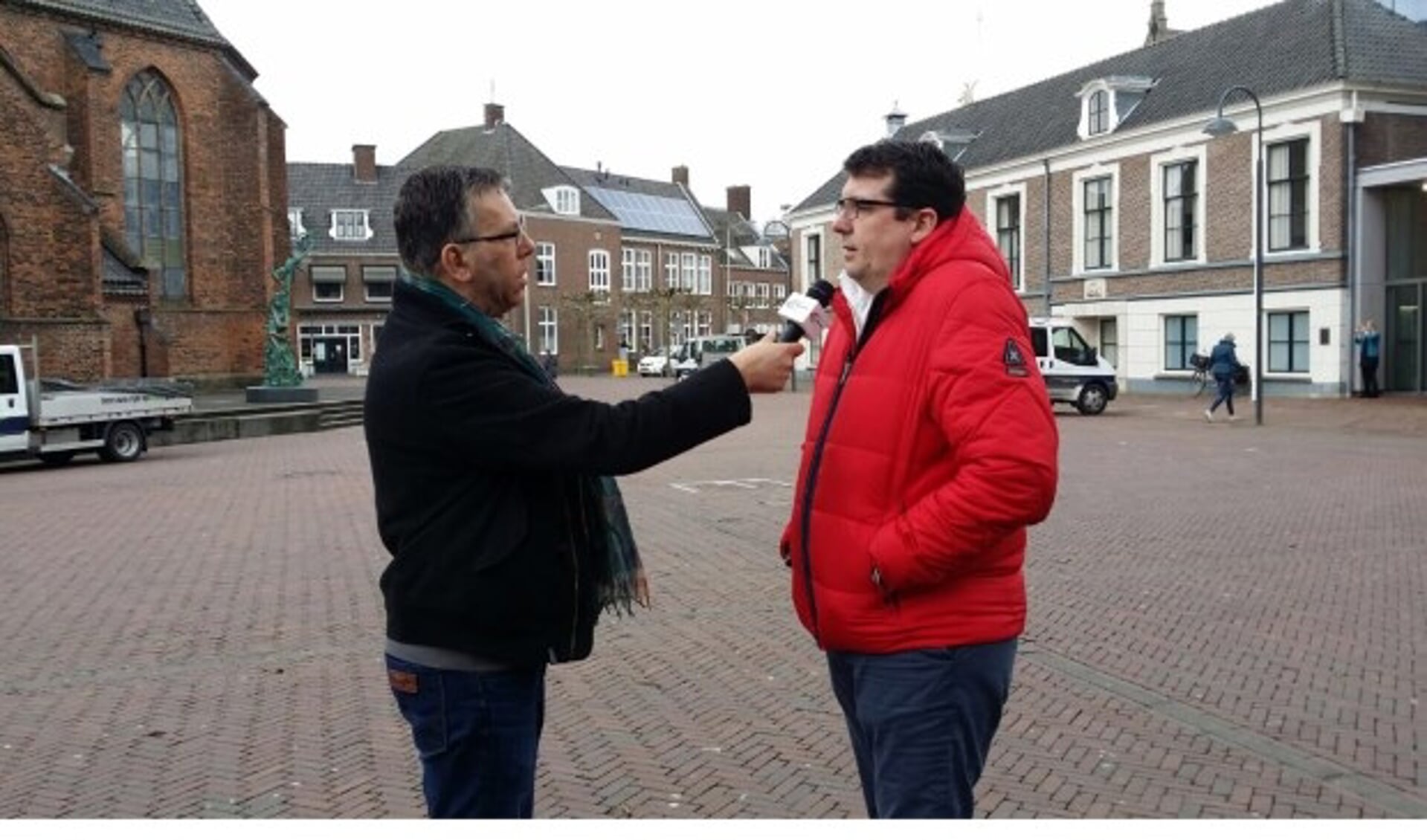 John Dekker interviewt Erik van der Kolk van eetcafé Buurman en Buurman. Foto: Jan Elsenaar