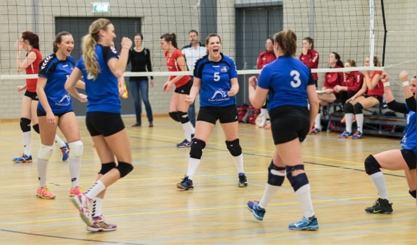 Een momentopname van één van de vele volleybalteams van Scylla.