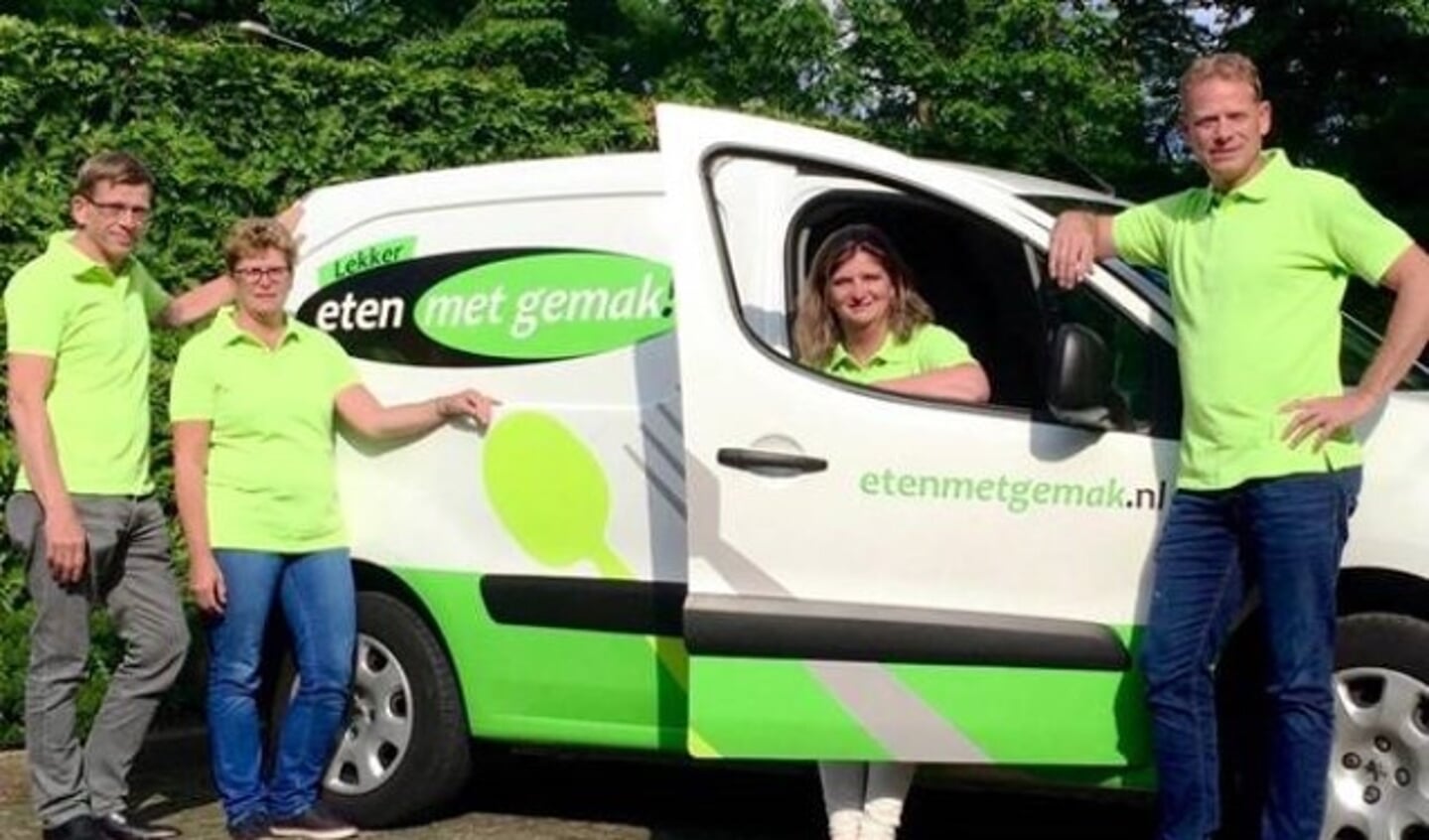 Van links naar rechts Richard, Cocky, Marijke en Michel Ooms. Vanwege het succes is het team recent uitgebreid met een paar betrouwbare medewerkers.