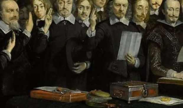 Het sluiten van de Vrede van Munster 1648.