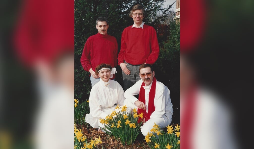 Wout, Marten, Gijs en Tineke - arcief 1992