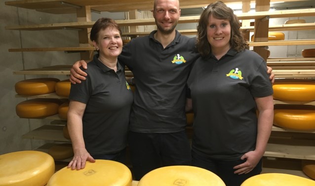 V.l.n.r. Marjan van Beest, Bart Belser en Miranda van Beest
