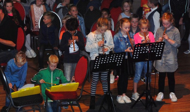 Muzikanten in spee in actie voor een stampvolle zaal.