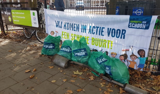 Je hebt zo vijf vuilniszakken vol.