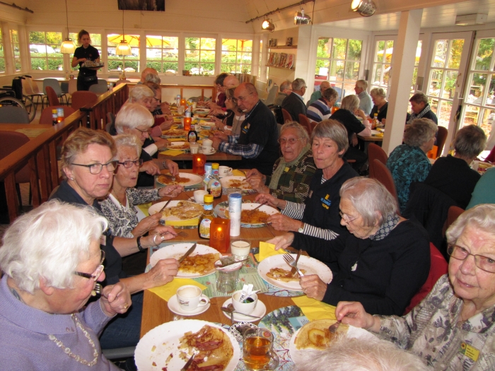 genieten van de lunch