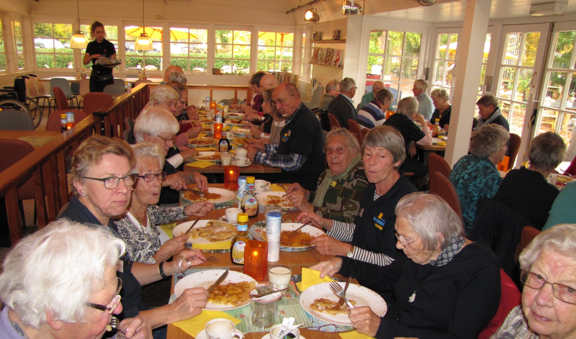 genieten van de lunch