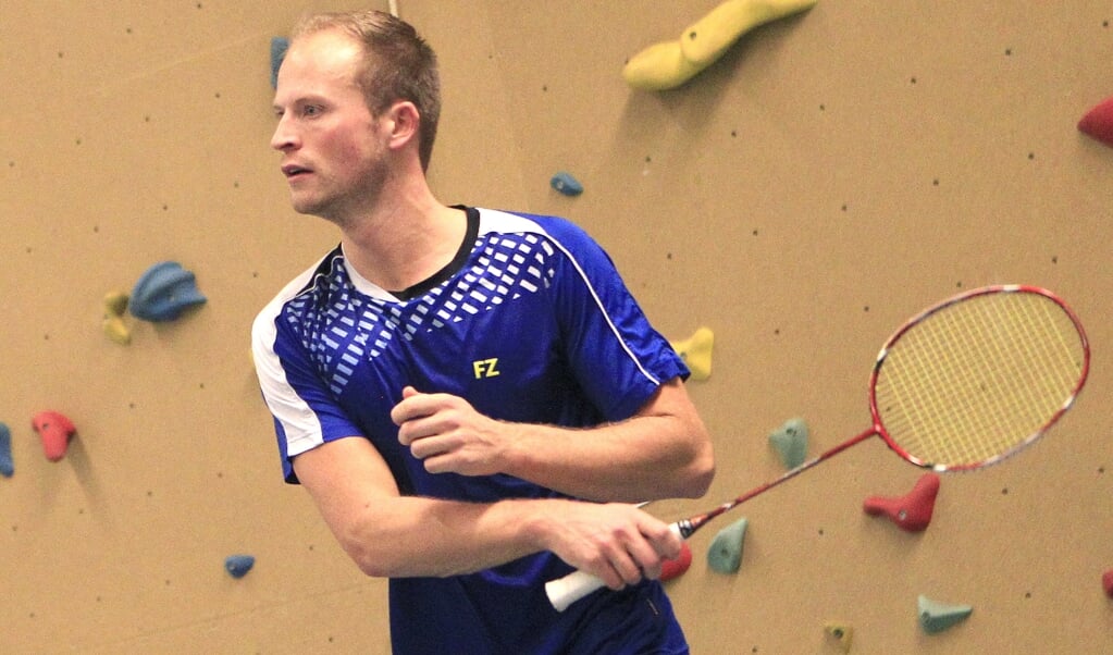 Badmintonner Kenneth Wiessenberg gaat voor het kampioenschap met BCB.