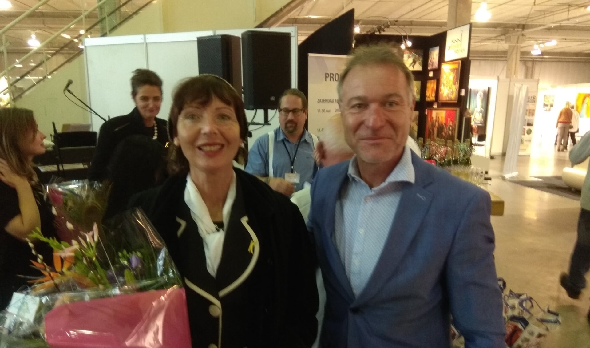 Uitreiking Gouden K met Margareth Degeling en Wethouder van Cultuur