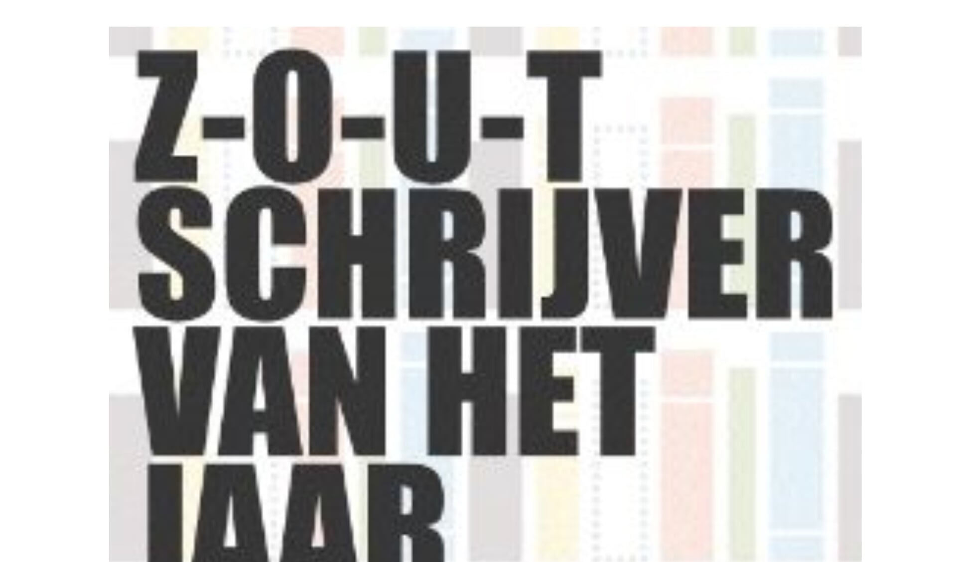 ZOUT schrijver van het jaar