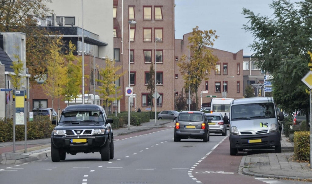 Beeld van de Van Dompselaerstraat in Barneveld, één van de wegen waaraan woningen betere geluidsisolatie moeten krijgen.