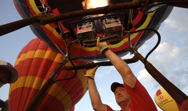 De hoofdprijs is een ballonvaart boven Hoevelaken en omgeving (archieffoto).