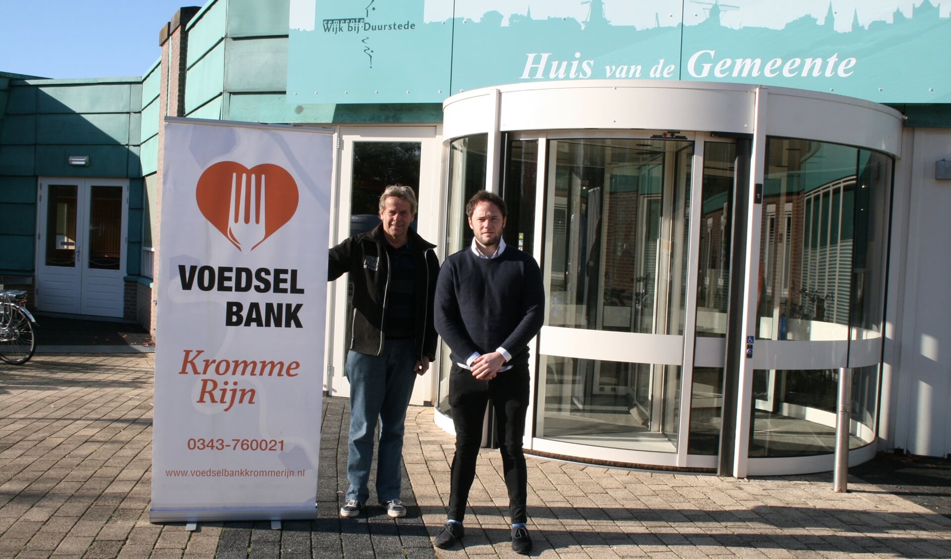 Ed van Proosdij en Freddy van Scherpenzeel zoeken nieuwe vrijwilligers voor de Voedselbank Kromme Rijn