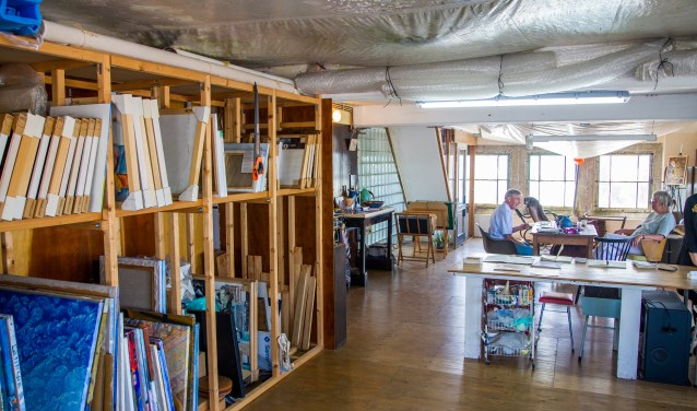 het atelier van Jopie Hacquebord