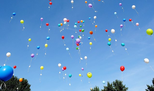 Ballonnen kiezen het luchtruim