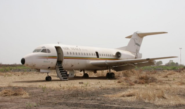 De Fokker F-28 in Mali.