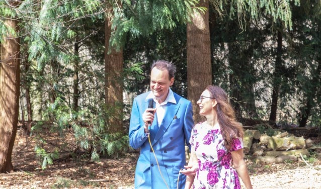 Cabaretier Vincent Bijlo en zangeres Mariska Reijmerink van The Rossettis