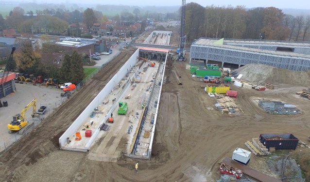De harselaartunnel gezien vanaf de kant van Harselaar