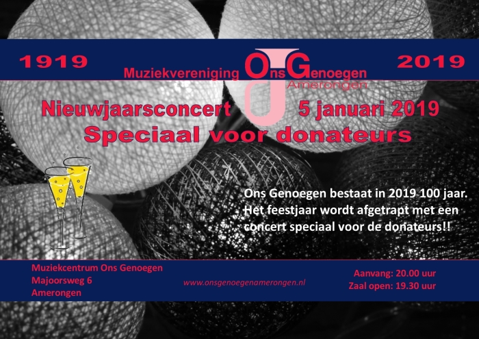 Aankondiging Nieuwjaarsconcert