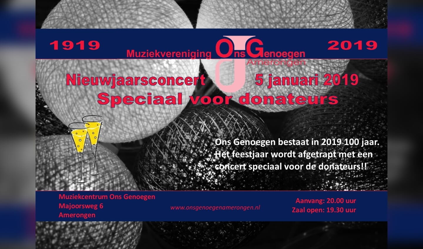 Aankondiging Nieuwjaarsconcert