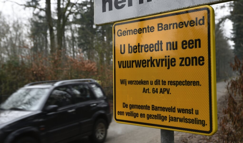 De vuurwerkvrije zone bij Kootwijk is een primeur voor de gemeente Barneveld.