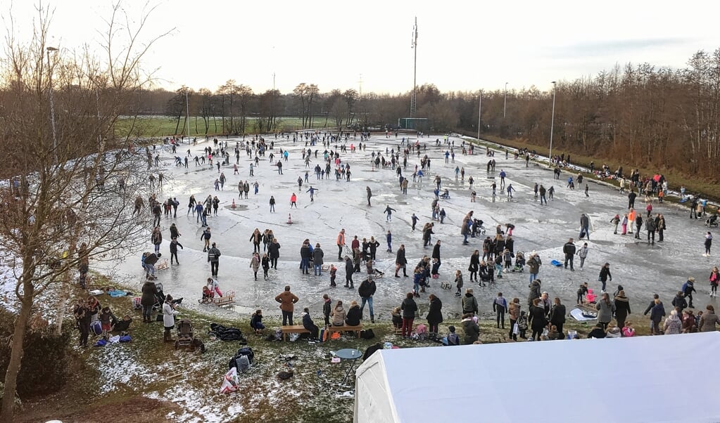 De ijsbaan in Barneveld, op deze foto in januari 2017. 